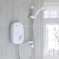 Mira - Vigour Thermostatic Power Shower - White & Chrome - 1.1532.353 -Shower Sets Shop 1.1532.353 D1 375