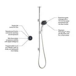 Mira Platinum Ceiling Fed Digital Shower - Pumped - 1.1666.002 13 Mira Platinum Ceiling Fed Digital Shower - Pumped - 1.1666.002 -Shower Sets Shop 1.1666.002 D5N 460