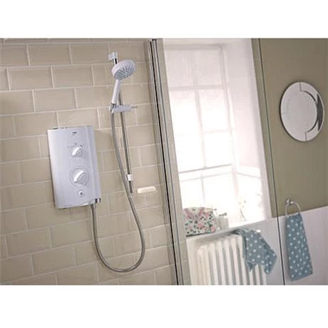 Mira - Sport 9.8kw Thermostatic Electric Shower - White & Chrome - 1.1746.006 4 Mira - Sport 9.8kw Thermostatic Electric Shower - White & Chrome - 1.1746.006 - Image 2