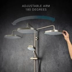 Mira Opero Dual Brushed Nickel Thermostatic Mixer Shower - 1.1944.005 12 Mira Opero Dual Brushed Nickel Thermostatic Mixer Shower - 1.1944.005 -Shower Sets Shop 1.1944.005 D4 460