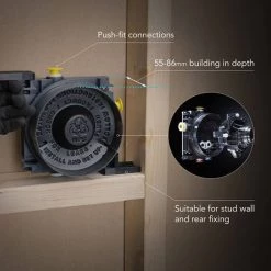 Mira Evoco Dual Outlet Matt Black Thermostatic Mixer Shower - 1.1967.003 -Shower Sets Shop 1.1967.003 D4 460