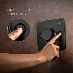 Mira Evoco Dual Outlet Matt Black Thermostatic Mixer Shower - 1.1967.003 -Shower Sets Shop 1.1967.003 D6 460