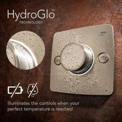 Mira Evoco Dual Outlet Brushed Nickel Thermostatic Mixer Shower - 1.1967.004 -Shower Sets Shop 1.1967.004 D5 460