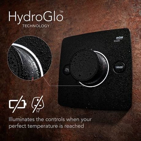 Mira Evoco Dual Outlet Matt Black Thermostatic Mixer Shower with Bathfill - 1.1967.007 7 Mira Evoco Dual Outlet Matt Black Thermostatic Mixer Shower with Bathfill - 1.1967.007 - Image 5