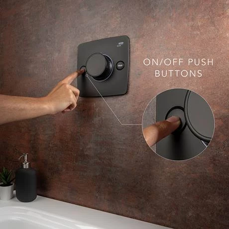 Mira Evoco Dual Outlet Matt Black Thermostatic Mixer Shower with Bathfill - 1.1967.007 8 Mira Evoco Dual Outlet Matt Black Thermostatic Mixer Shower with Bathfill - 1.1967.007 - Image 6