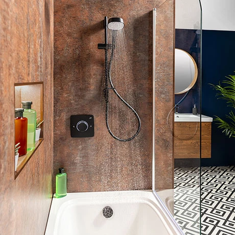 Mira Evoco Dual Outlet Matt Black Thermostatic Mixer Shower with Bathfill - 1.1967.007 3 Mira Evoco Dual Outlet Matt Black Thermostatic Mixer Shower with Bathfill - 1.1967.007