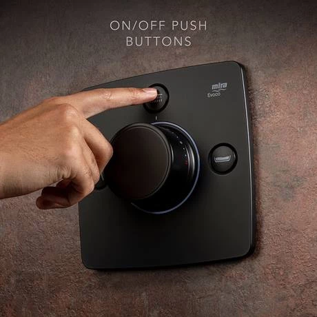 Mira Evoco Triple Outlet Matt Black Thermostatic Mixer Shower with Bathfill - 1.1967.010 8 Mira Evoco Triple Outlet Matt Black Thermostatic Mixer Shower with Bathfill - 1.1967.010 - Image 6