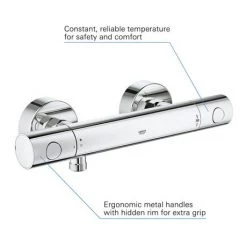 Grohe G800 Thermostatic Low Pressure Euphoria Shower Set 8 Grohe G800 Thermostatic Low Pressure Euphoria Shower Set -Shower Sets Shop 120139 d3 460