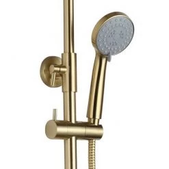 JTP Vos Brushed Brass Thermostatic Shower - 2352819BBR -Shower Sets Shop 2352819BBR D2 460