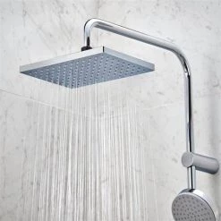 Hansgrohe Vernis Shape Showerpipe 230 Thermostatic Bath Shower Mixer - 26284000 -Shower Sets Shop 26284000 D1N 460