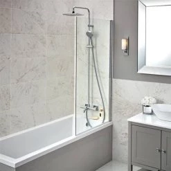 Hansgrohe Vernis Shape Showerpipe 230 Thermostatic Bath Shower Mixer - 26284000 -Shower Sets Shop 26284000 D2N 460