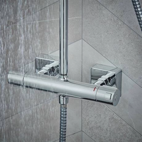 Hansgrohe Vernis Shape Showerpipe 230 Thermostatic Shower Mixer - Chrome - 26286000 7 Hansgrohe Vernis Shape Showerpipe 230 Thermostatic Shower Mixer - Chrome - 26286000 - Image 5