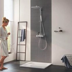 Grohe Euphoria SmartControl 310 Cube DUO Shower System - Chrome - 26508000 -Shower Sets Shop 26508000 D5 460