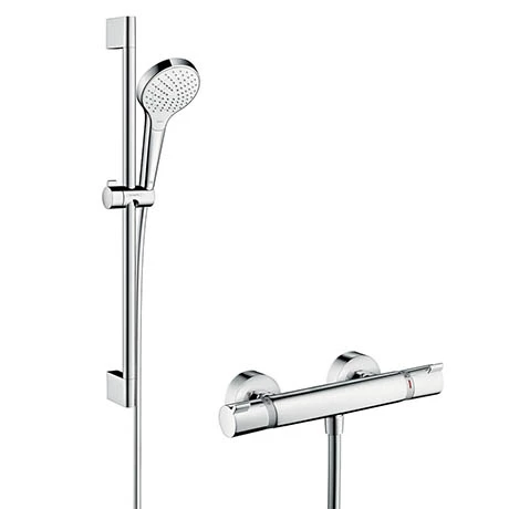 Hansgrohe Croma Select S Vario Thermostatic Shower System with 65cm Shower Slider Rail Kit - 27013400 3 Hansgrohe Croma Select S Vario Thermostatic Shower System with 65cm Shower Slider Rail Kit - 27013400