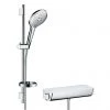 Hansgrohe Raindance Select S 150 with Ecostat Select Thermostatic Shower Mixer - White/Chrome - 27036400 -Shower Sets Shop 27036400 P
