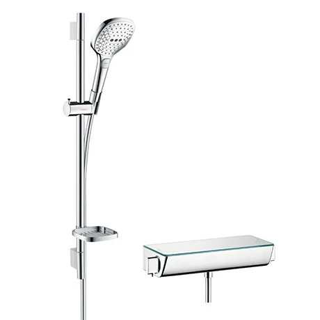Hansgrohe Raindance Select E 120 with Ecostat Select Thermostatic Shower Mixer - Chrome - 27038000 3 Hansgrohe Raindance Select E 120 with Ecostat Select Thermostatic Shower Mixer - Chrome - 27038000