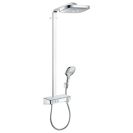 Hansgrohe Raindance Select E Showerpipe 300 with ShowerTablet Select 300 Thermostatic Shower - Chrome - 27127000 3 Hansgrohe Raindance Select E Showerpipe 300 with ShowerTablet Select 300 Thermostatic Shower - Chrome - 27127000