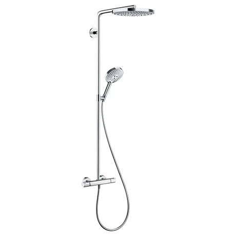 Hansgrohe Raindance Select S Showerpipe 240 Thermostatic Shower Mixer - Chrome - 27129000 3 Hansgrohe Raindance Select S Showerpipe 240 Thermostatic Shower Mixer - Chrome - 27129000