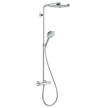 Hansgrohe Raindance Select S Showerpipe 300 Thermostatic Shower Mixer - Chrome - 27133000 3 Hansgrohe Raindance Select S Showerpipe 300 Thermostatic Shower Mixer - Chrome - 27133000