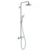 Hansgrohe Croma Select E EcoSmart Showerpipe 180 Thermostatic Shower Mixer - 27257400 2 Hansgrohe Croma Select E EcoSmart Showerpipe 180 Thermostatic Shower Mixer - 27257400 -Shower Sets Shop 27257400 P