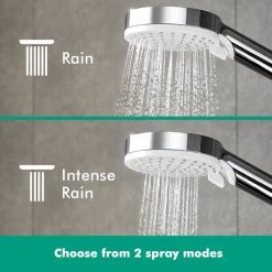 Hansgrohe Crometta S Showerpipe 240 Thermostatic Shower Mixer - 27267000 10 Hansgrohe Crometta S Showerpipe 240 Thermostatic Shower Mixer - 27267000 -Shower Sets Shop 27267000 D6N 460