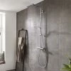 Hansgrohe Crometta E Showerpipe 240 Thermostatic Shower Mixer - 27271000 -Shower Sets Shop 27271000 n p