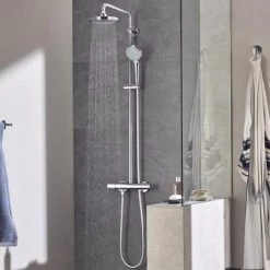 Grohe Euphoria 180 Thermostatic Shower System - 27296001 -Shower Sets Shop 27296001 D3 460
