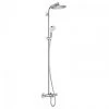 Hansgrohe Crometta S Showerpipe 240 1 Jet with Thermostatic Bath Mixer - 27320000 1 Hansgrohe Crometta S Showerpipe 240 1 Jet with Thermostatic Bath Mixer - 27320000 -Shower Sets Shop 27320000 p