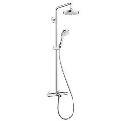 Hansgrohe Croma Select S Showerpipe 180 Thermostatic Bath Shower Mixer - 27351400