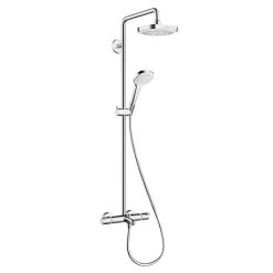 Hansgrohe Croma Select E Showerpipe 180 Thermostatic Bath Shower Mixer - 27352400