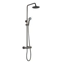 JTP Vos Brushed Black Thermostatic Shower - 2752819BBL