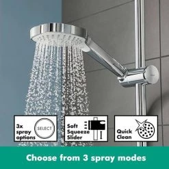 Hansgrohe Croma E Showerpipe 280 Thermostatic Shower Mixer - 27630000 10 Hansgrohe Croma E Showerpipe 280 Thermostatic Shower Mixer - 27630000 -Shower Sets Shop 27630000 D2 460