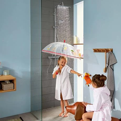 Hansgrohe Croma E Showerpipe 280 Thermostatic Shower Mixer - 27630000 8 Hansgrohe Croma E Showerpipe 280 Thermostatic Shower Mixer - 27630000 - Image 6