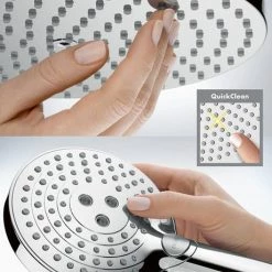 Hansgrohe Raindance Select S Showerpipe 240 Thermostatic Shower Mixer - Chrome - 27633000 11 Hansgrohe Raindance Select S Showerpipe 240 Thermostatic Shower Mixer - Chrome - 27633000 -Shower Sets Shop 27633000 D8 460