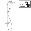 Hansgrohe Croma E Showerpipe 280 EcoSmart 9 l/min Thermostatic Shower Mixer - 27660000 1 Hansgrohe Croma E Showerpipe 280 EcoSmart 9 l/min Thermostatic Shower Mixer - 27660000 -Shower Sets Shop 27660000 P