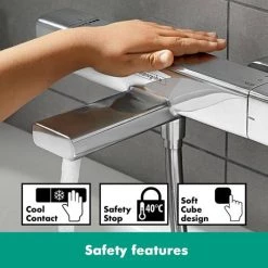 Hansgrohe Croma E Showerpipe 280 Thermostatic Bath Shower Mixer - 27687000 -Shower Sets Shop 27687000 D3 460