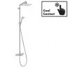 Hansgrohe Croma E Showerpipe 280 Thermostatic Bath Shower Mixer - 27687000 -Shower Sets Shop 27687000 P