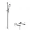 Hansgrohe Crometta Vario Thermostatic Shower System with 90cm Shower Slider Rail Kit - 27813400 1 Hansgrohe Crometta Vario Thermostatic Shower System with 90cm Shower Slider Rail Kit - 27813400 -Shower Sets Shop 27813400 P
