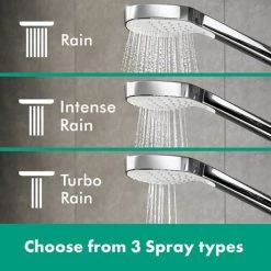 Hansgrohe Croma E Complete Shower Set with Wall Mounted Shower Handset - 27953000 10 Hansgrohe Croma E Complete Shower Set with Wall Mounted Shower Handset - 27953000 -Shower Sets Shop 27953000 D4 460