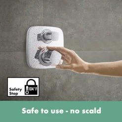 Hansgrohe Croma E Complete Shower Set with Wall Mounted Shower Handset - 27953000 12 Hansgrohe Croma E Complete Shower Set with Wall Mounted Shower Handset - 27953000 -Shower Sets Shop 27953000 D6 460