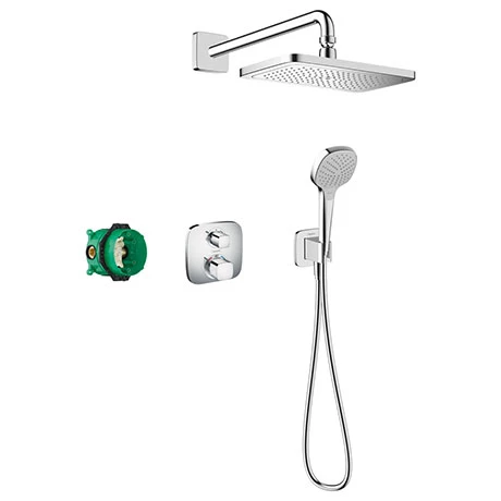 Hansgrohe Croma E Complete Shower Set with Wall Mounted Shower Handset - 27953000 3 Hansgrohe Croma E Complete Shower Set with Wall Mounted Shower Handset - 27953000