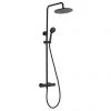 JTP Vos Matt Black Thermostatic Shower - 2852819MB -Shower Sets Shop 2852819MB P1