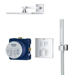 Grohe Grohtherm Cube Perfect Shower Set with Rainshower Allure 230 - 34741000 12 Grohe Grohtherm Cube Perfect Shower Set with Rainshower Allure 230 - 34741000 -Shower Sets Shop 34741000 D4 460
