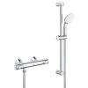 Grohe Precision Flow Thermostatic Shower Mixer 1/2" with Shower Set for Low Pressure - 34807000 2 Grohe Precision Flow Thermostatic Shower Mixer 1/2" with Shower Set for Low Pressure - 34807000 -Shower Sets Shop 34807000 P