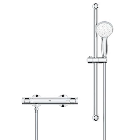 Grohe Precision Flow Thermostatic Shower Mixer 1/2" with Shower Set - 34841000 4 Grohe Precision Flow Thermostatic Shower Mixer 1/2" with Shower Set - 34841000 - Image 2