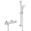 Grohe Precision Flow Thermostatic Shower Mixer 1/2" with Shower Set - 34841000 1 Grohe Precision Flow Thermostatic Shower Mixer 1/2" with Shower Set - 34841000 -Shower Sets Shop 34841000 P