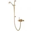 Aqualisa - Aquatique Thermo Exposed Thermostatic Valve with Slide Rail Kit - Gold - 500.10.04-561.04 -Shower Sets Shop 500.10.04 561.04 P