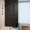 Keuco Ixmo Square Thermostatic Shower System with Head + Slide Rail Kit - Chrome -Shower Sets Shop 59605010002 P