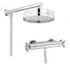 Chatsworth Traditional Crosshead Shower Bar Valve + 200mm Overhead Shower 1 Chatsworth Traditional Crosshead Shower Bar Valve + 200mm Overhead Shower -Shower Sets Shop 61AXSV FH prod