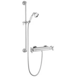 Chatsworth Traditional Crosshead Shower Bar Valve + Slider Rail Kit 10 Chatsworth Traditional Crosshead Shower Bar Valve + Slider Rail Kit -Shower Sets Shop 61AXSV SR detail1 460